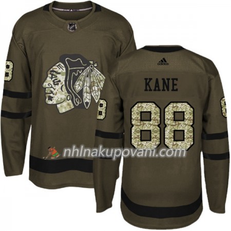 Chicago Blackhawks Dresy Patrick Kane 88 Adidas 2017-2018 Camo Zelená Authentic - Pánské Chicago Blackhawks Dresy Patrick Kane 88 Adidas 2017-2018 Camo Zelená Authentic - Pánské